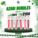 Quetee Matte Lip Gloss Azadi Bundle Pack of 6