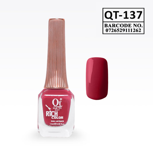 Quetee Beauty Rich Color Nail Polish QT-137