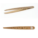 Quetee Beauty Professional Eyebrow Tweezers Gold Stainless Steel Precision Tool