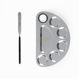 Quetee Beauty Makeup Mixing Palette with Spatula Stainless Steel Cosmetic Tool