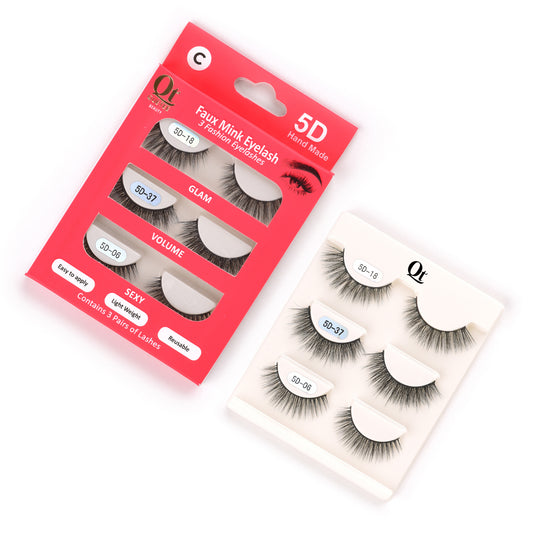 Faux Mink Eyelash-Pack of Three