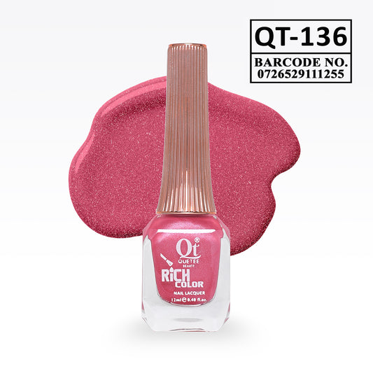 Quetee Beauty Rich Color Nail Polish QT-136