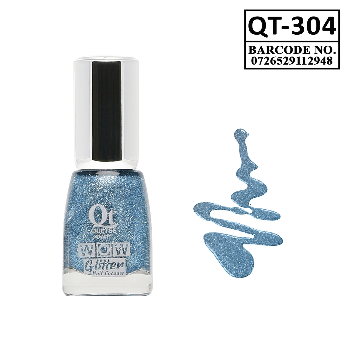 Quetee Beauty Glitter Nail Paint Qt-304