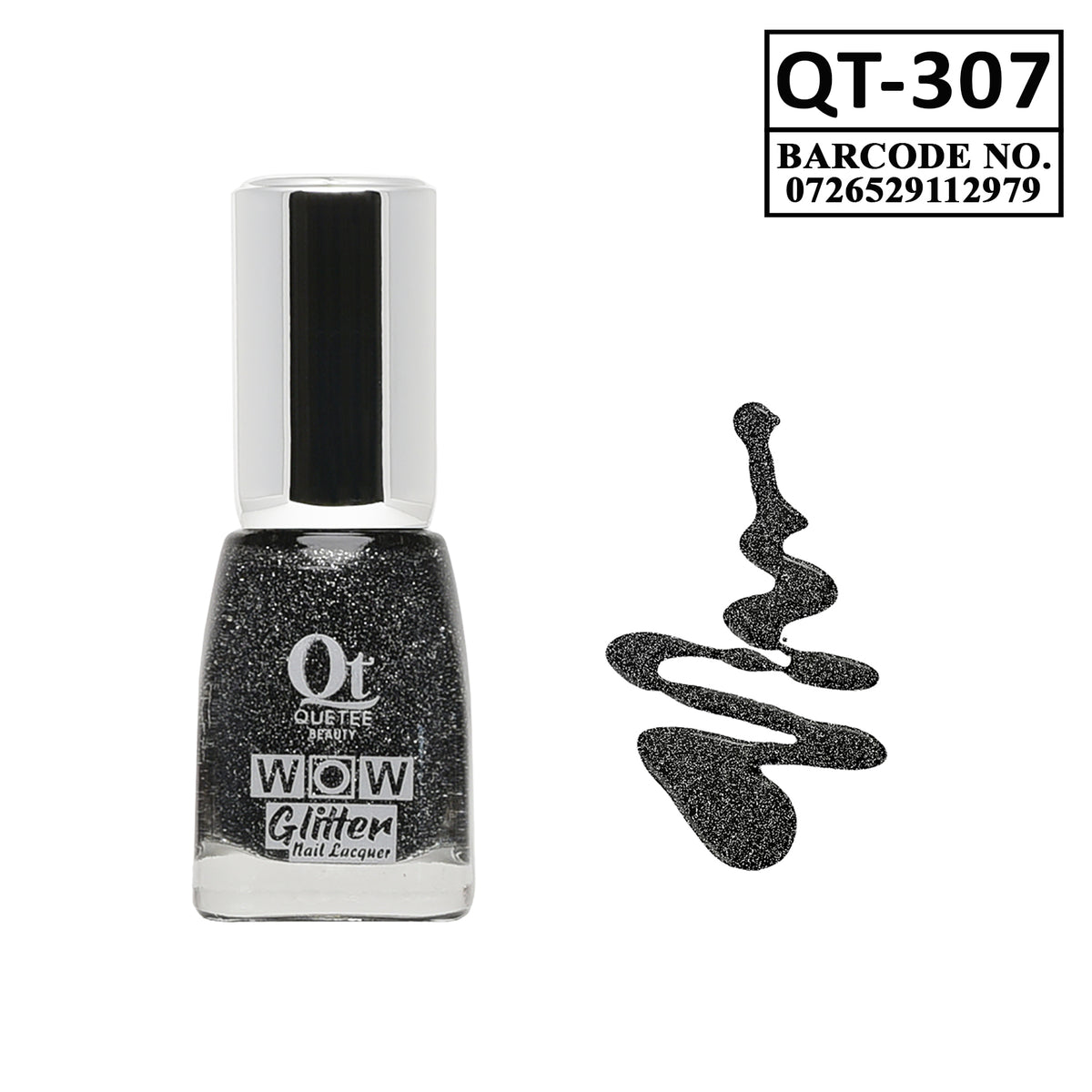 Quetee Beauty Glitter Nail Paint Qt-307