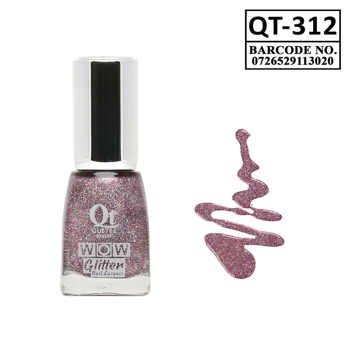 Quetee Beauty Glitter Nail Paint Qt-312