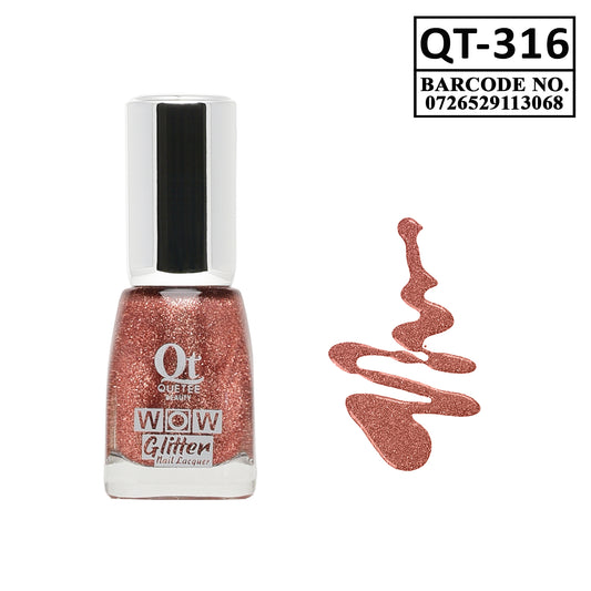 Quetee Beauty Glitter Nail Paint Qt-316