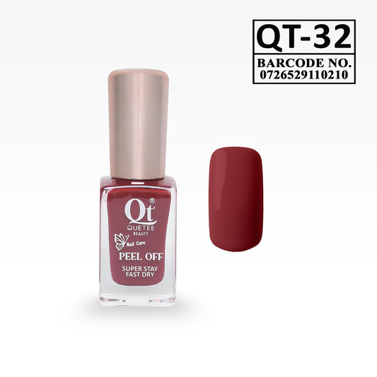 Quetee Beauty Peel Off Nail Polish QT-32