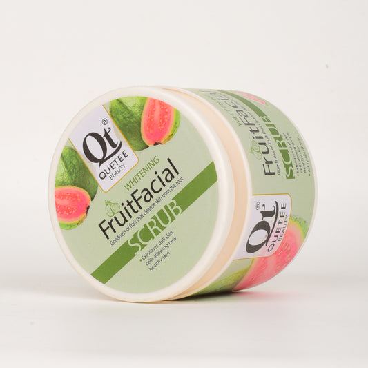 QUETEE BEAUTY WHITENING FRUIT FACIAL GAVA  SCRUB