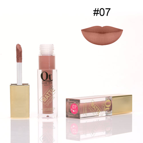 Quetee Beauty Golden Lip Gloss #07