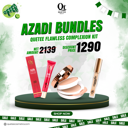 Quetee Flawless Complexion Kit | Azadi Makeup Bundle | Premium Beauty Kit Pakistan