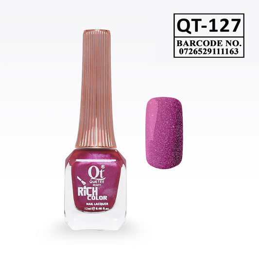 Quetee Beauty Rich Color Nail Polish QT-127