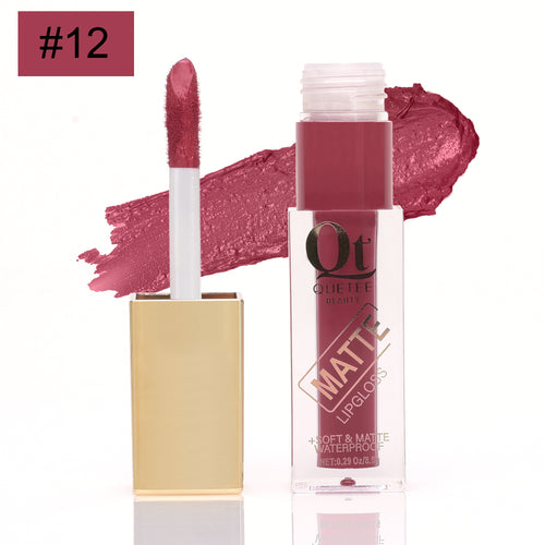Quetee Beauty Golden Lip Gloss #12