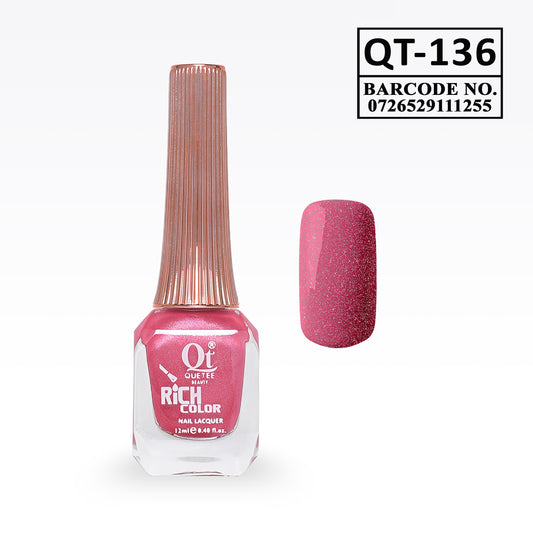 Quetee Beauty Rich Color Nail Polish QT-136