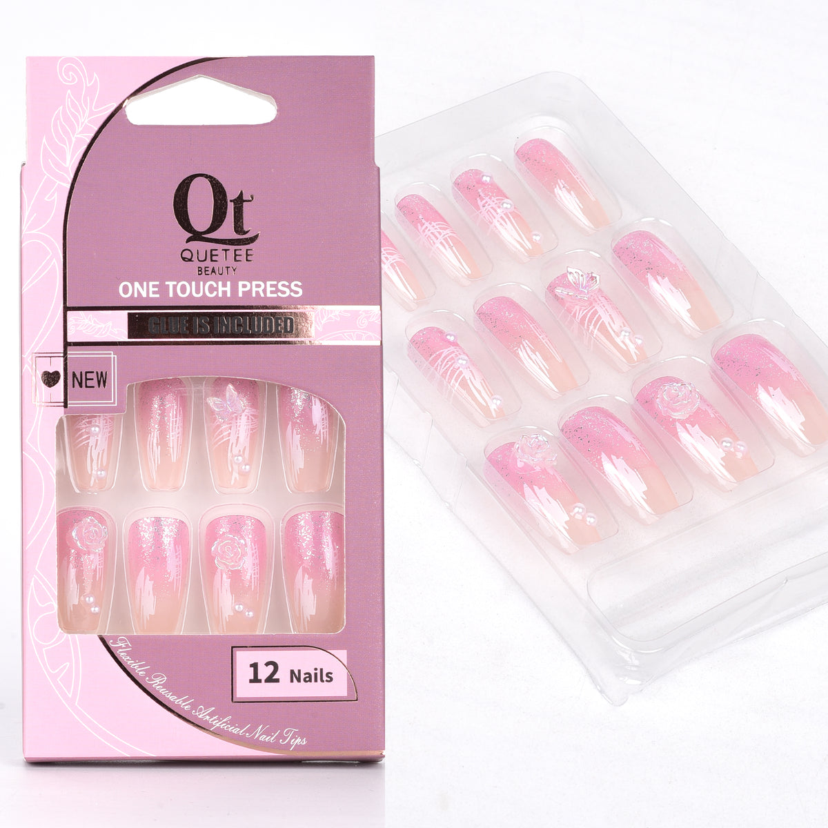 Quetee Beauty 3D Nails Premium Design Thirty Seven