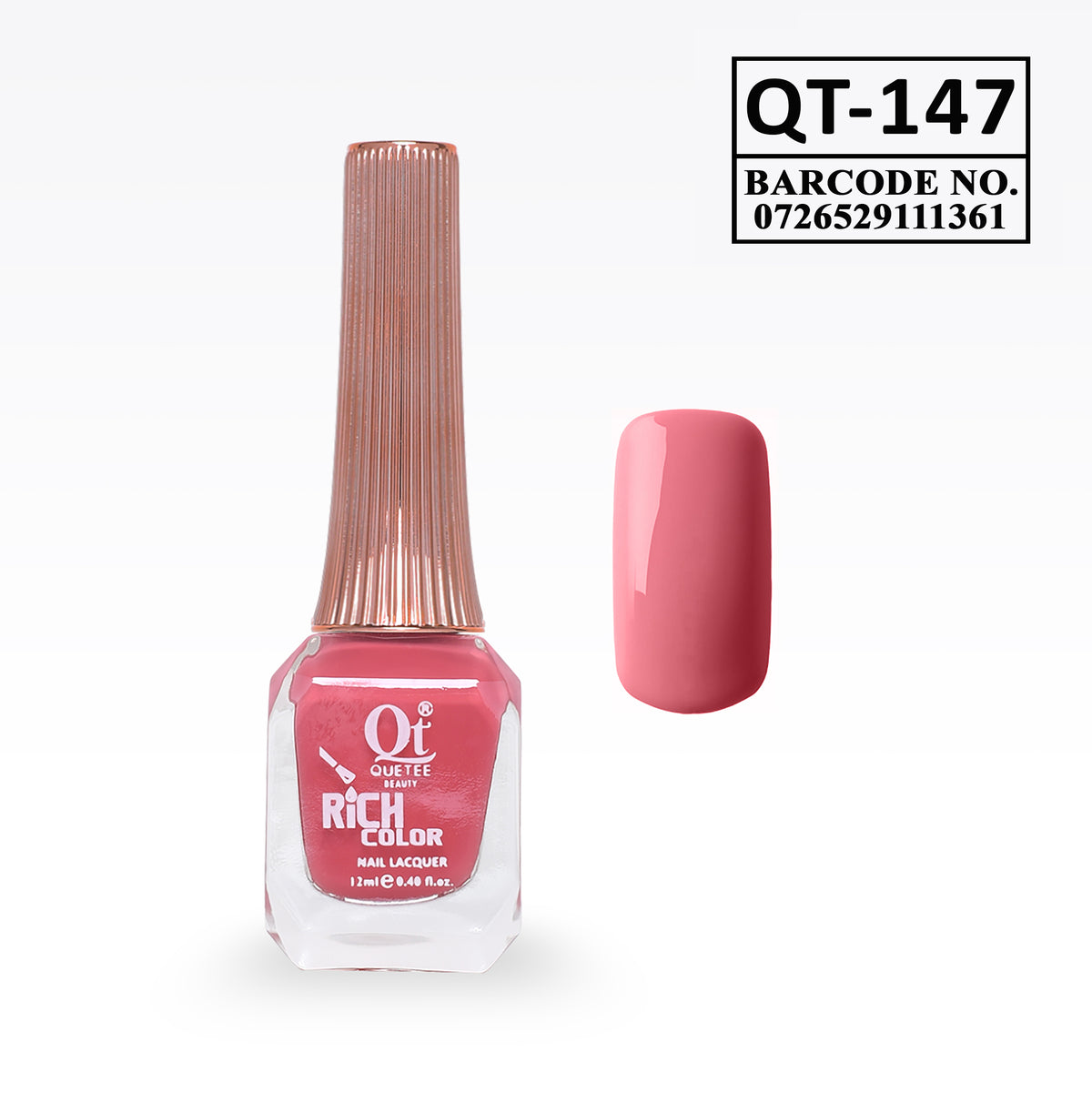 Quetee Beauty Rich Color Nail Polish QT-147