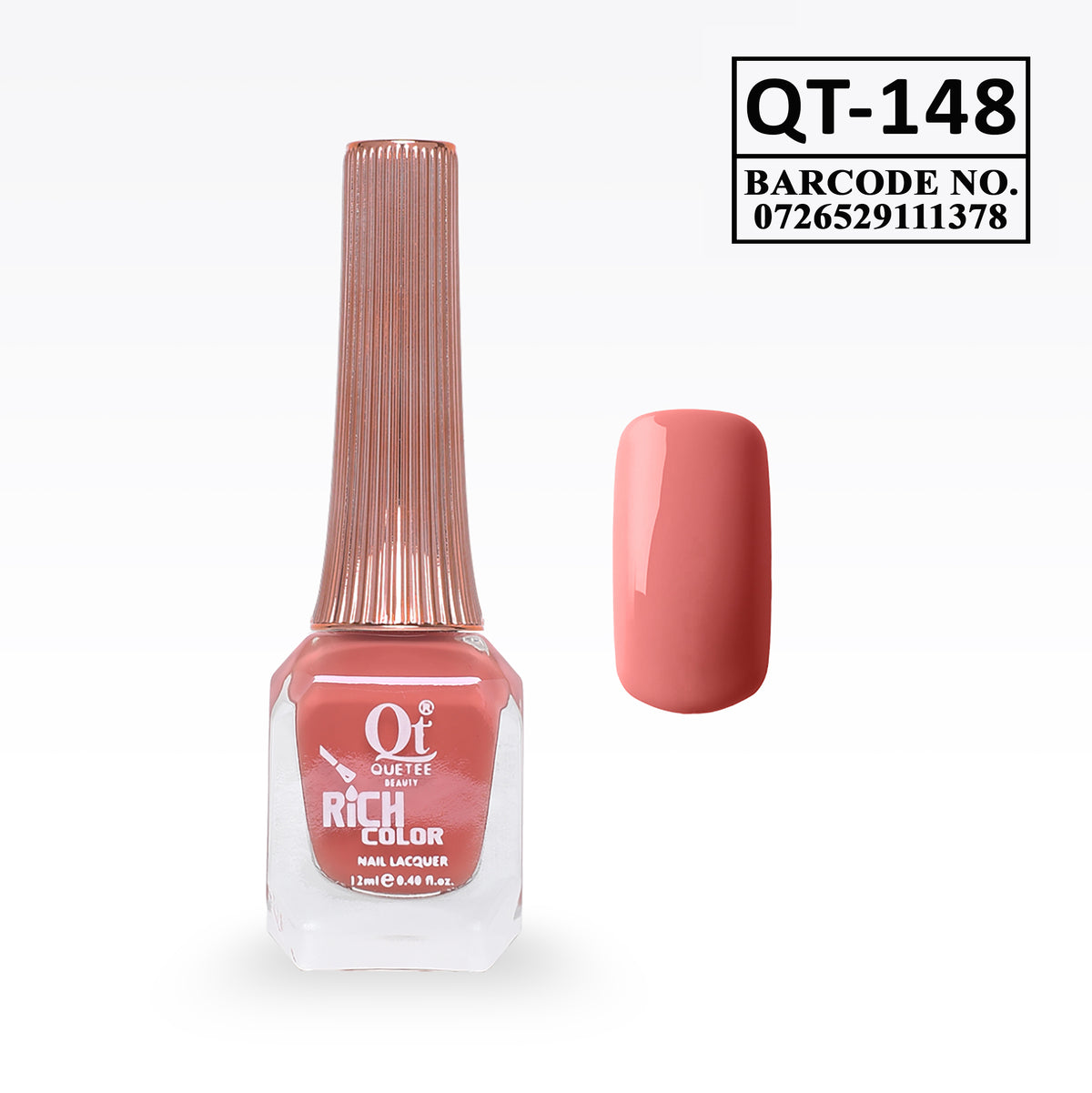 Quetee Beauty Rich Color Nail Polish QT-148