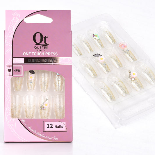 Quetee Beauty 3D Nails Premium Design Thirty Eight