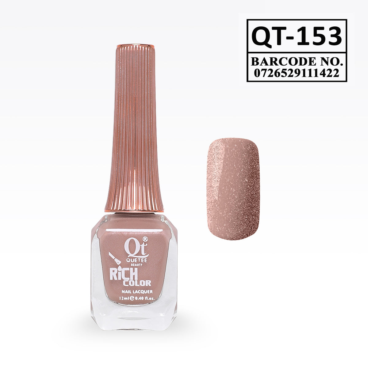 Quetee Beauty Rich Color Nail Polish QT-153