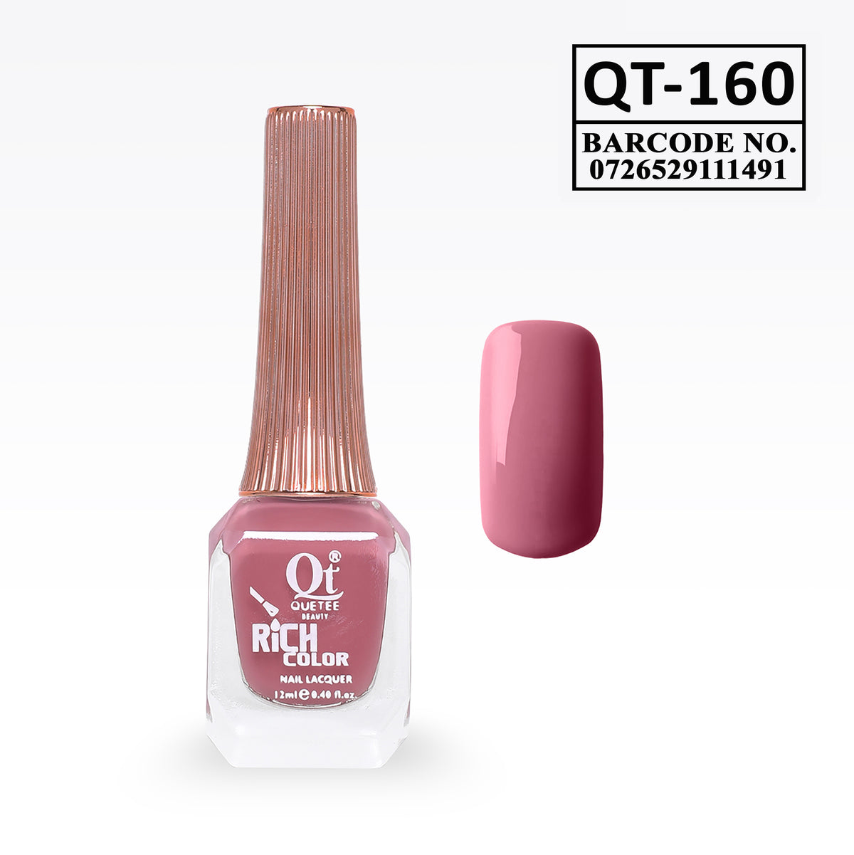 Quetee Beauty Rich Color Nail Polish QT-160