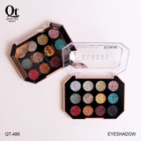 Quetee Beauty 12 colors glitter eyeshadow palette