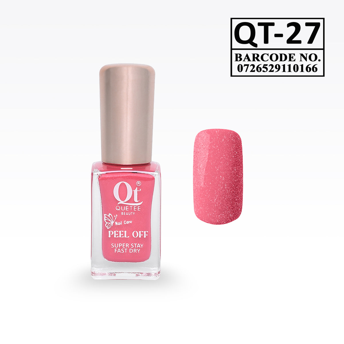 Quetee Beauty Peel Off Nail Polish QT-27