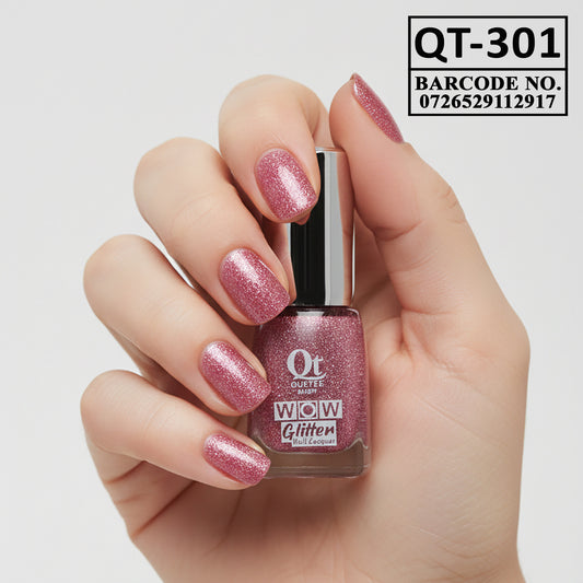 Quetee Beauty Glitter Nail Paint Qt-301