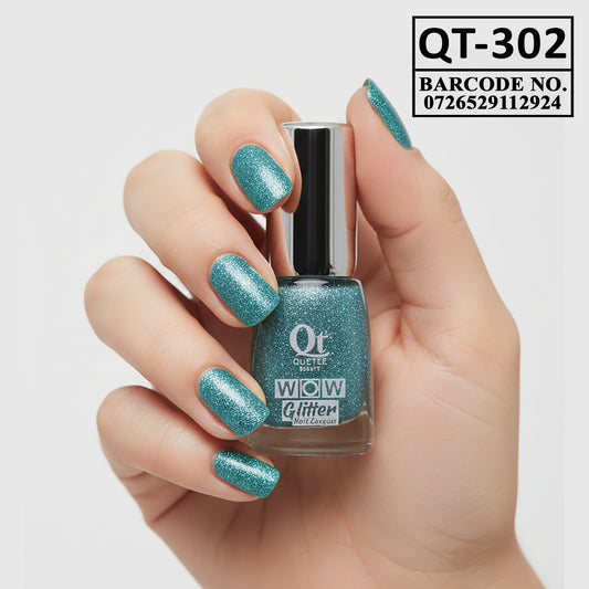 Quetee Beauty Glitter Nail Paint Qt-302