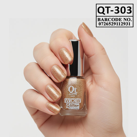 Quetee Beauty Glitter Nail Paint Qt-303