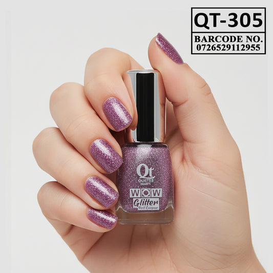 Quetee Beauty Glitter Nail Paint Qt-305