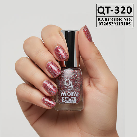 Quetee Beauty Glitter Nail Paint Qt-320