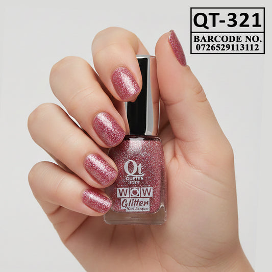Quetee Beauty Glitter Nail Paint Qt-321
