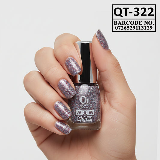 Quetee Beauty Glitter Nail Paint Qt-322