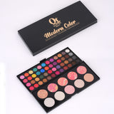 48 Color Eye Shadow + 5 Color Blusher + 5 Color Highligter Kit