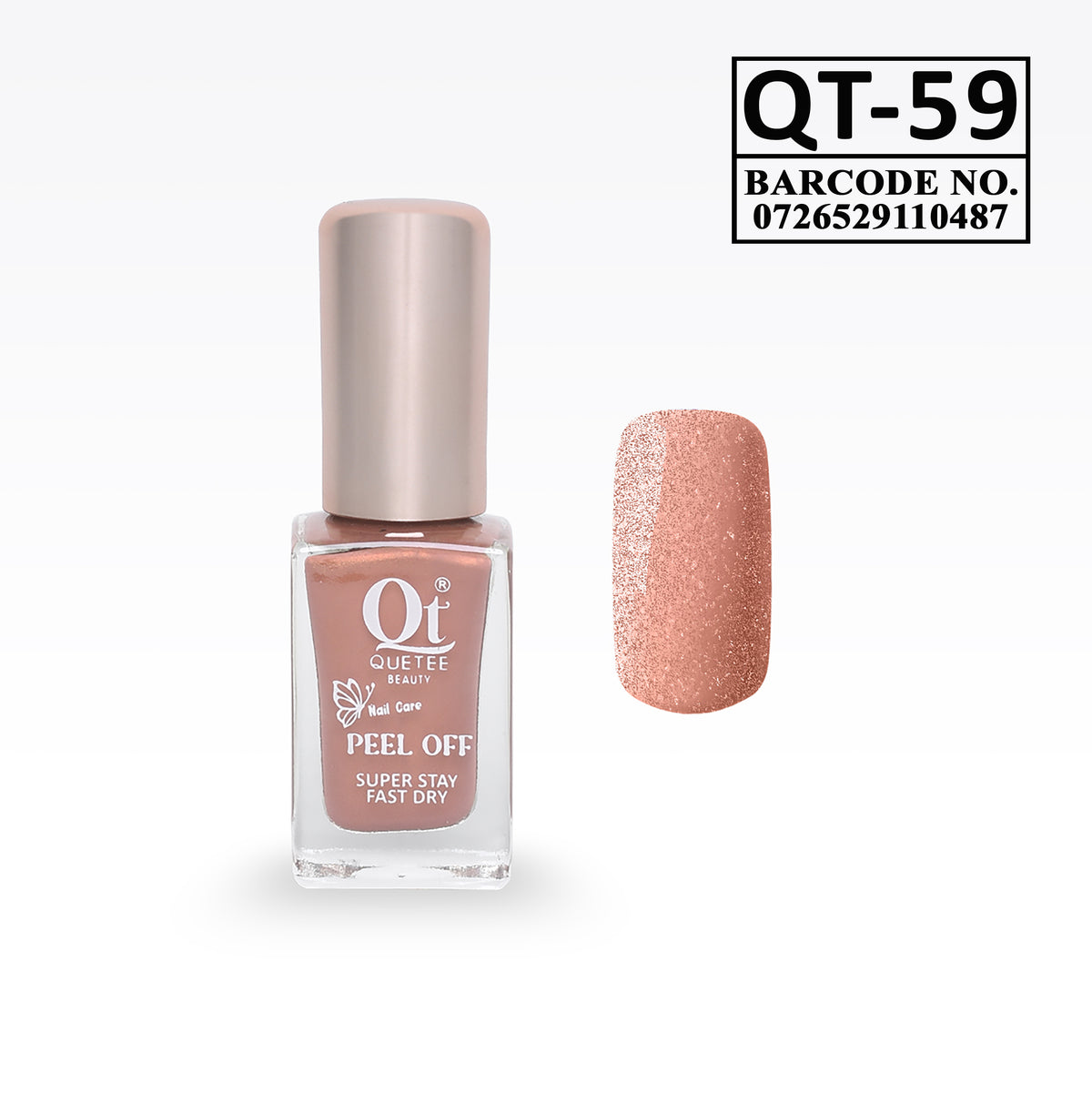 Quetee Beauty Peel Off Nail Polish QT-59