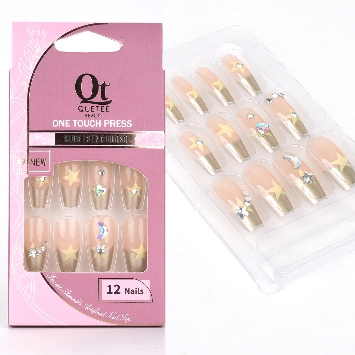Quetee Beauty 3D Nails Premium Design Thirty