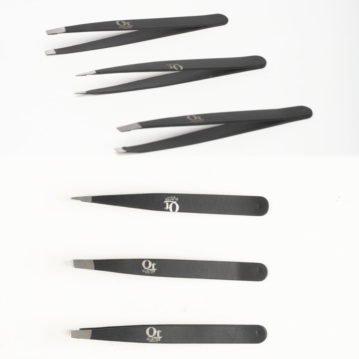 Quetee Beauty Professional Eyebrow Tweezer Set Stainless Steel Precision Grooming Tools