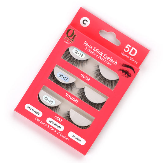 Faux Mink Eyelash-Pack Three