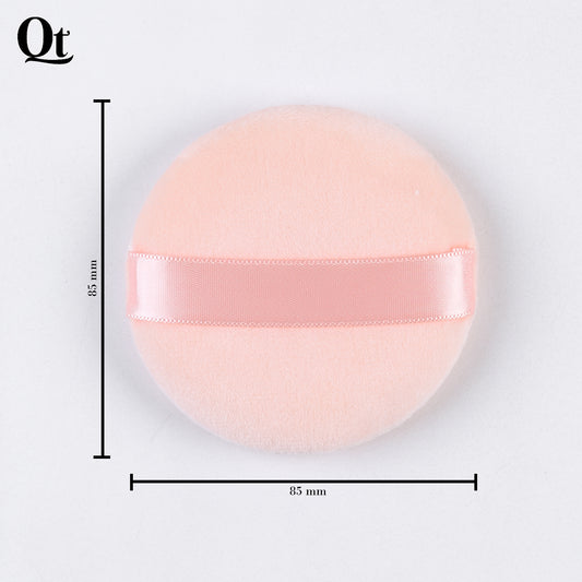 Professional Round Shape Makeup Paffs in Baby Pink Color