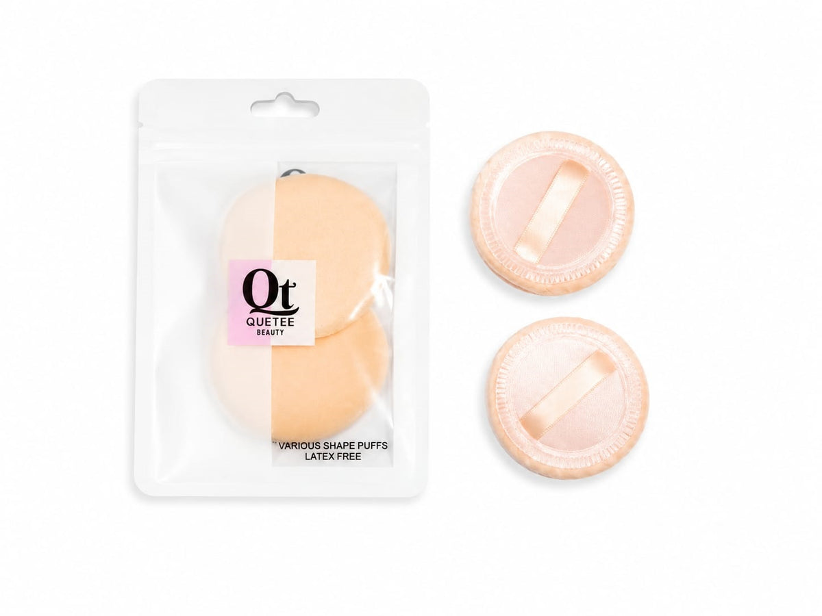 Quetee Beauty Round Foundation Sponge 2 in 1 Makeup Puff