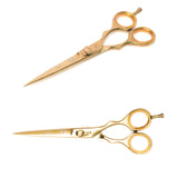 Quetee Beauty Professional Hair Cutting Barber Scissor 6.5 Golden
