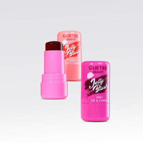 QUETEE Jelly Blush 2 in 1 Lip and Cheek Tint Hot Pink Shade